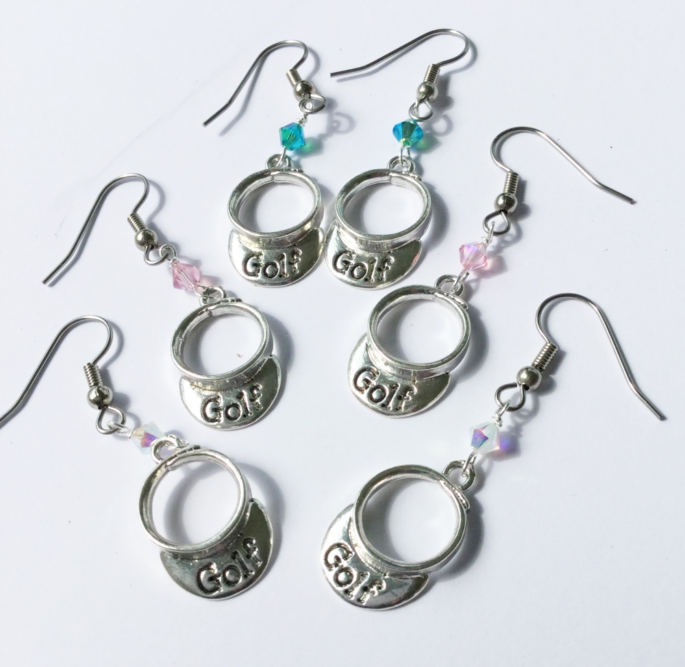 Genuine Golf Ball Earrings One Putt Designs