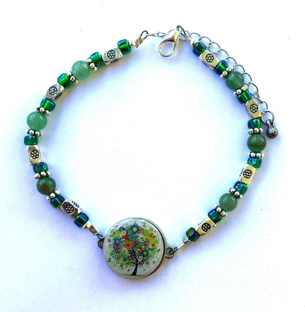 Tranquil Jade Ball Marker Ankle Bracelet One Putt Designs