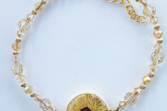 Golden Ball Marker Ankle Bracelet