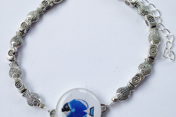 Fish & Golf Ball Marker Ankle Bracelet by One Putt Designs