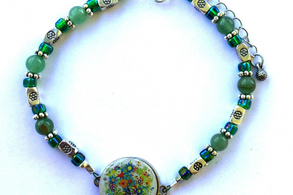 Jade Ball Marker Ankle Bracelet