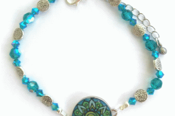 Zen Blue Zircon Ball Marker Ankle Bracelet