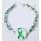 Organ Donation or Kidney Disease Ribbon Ankle Bracelet