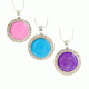 Three glitter colors of ball marker necklaces