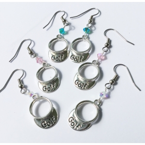 Golf Visor Earrings