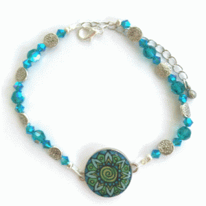 Zen Blue Zircon Ball Marker Ankle Bracelet